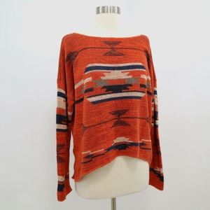 Ralph Lauren Denim & Supply Orange Aztec Sweater